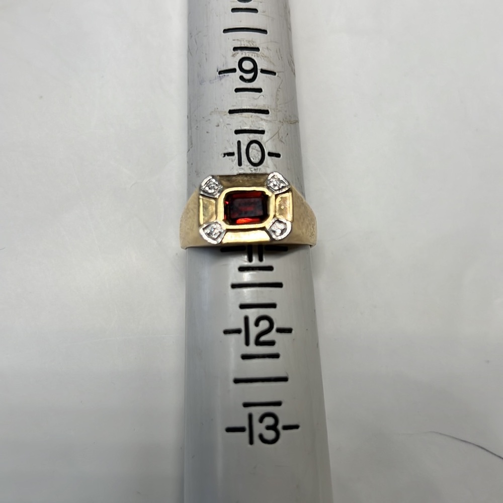 14k Solid Yellow Gold Ring - image 3